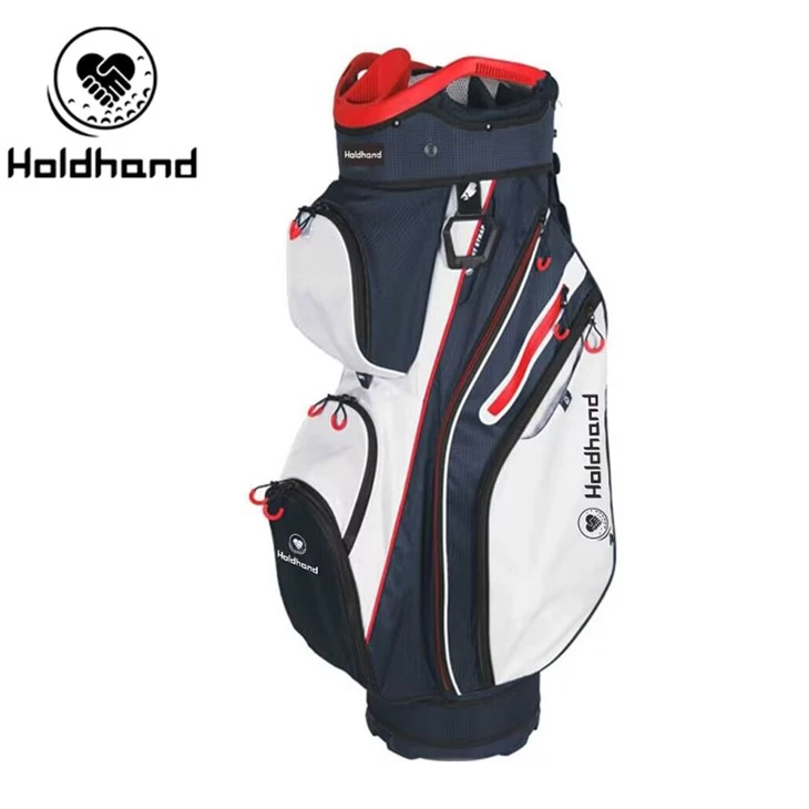 Golfový vak Golf Premium s dvojitou rukoväťou Full LeangthFactory-golfový vak: 14-slotový manažment klubu spĺňa hydrofóbnu ochranu materiálu
