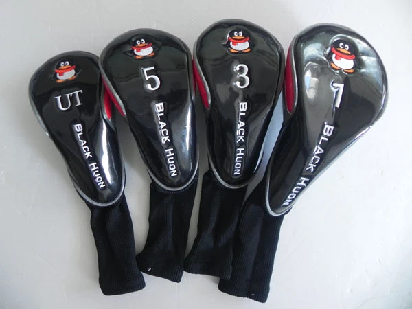Čierne Universal Club Headcovers - kompletná sada 3 (Dr, Fw, Hy)