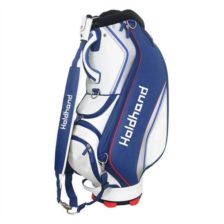 OEM Design Black Golf Club Staff Bags Custom Logo Pu Leather