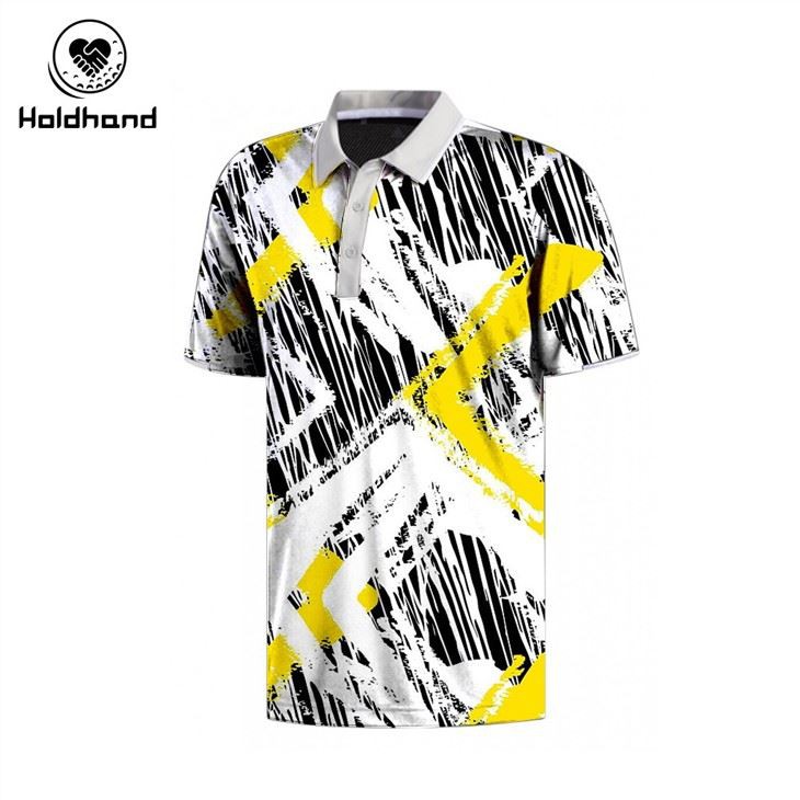 Gold Rose Floral Print Polo Black Polo Shirt