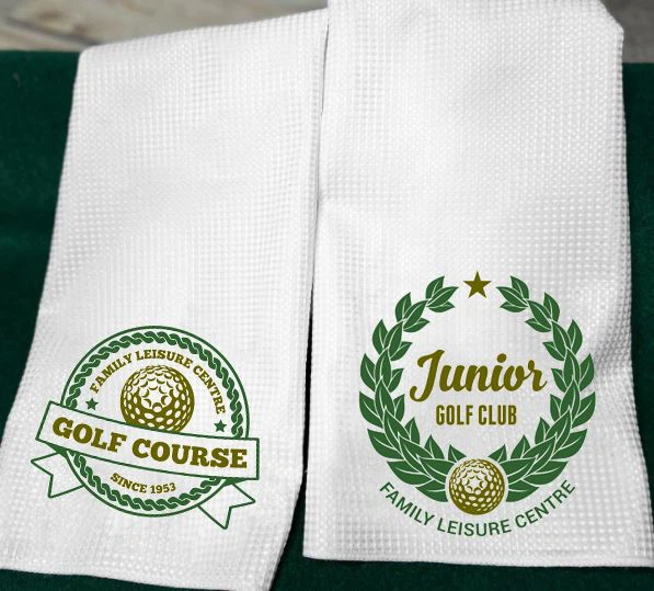 Vlastná bavlnená utierka Vafle Golfový uterák Mikrovlákno Golfové uteráky Vafľa z mikrovlákna
