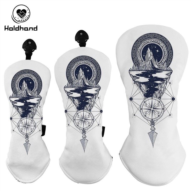 Popular Custom Fashion Style Logo Golf Fairway Wood Leather Headcover
