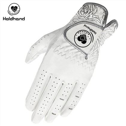 Vlastné logo OEM módny dizajn Cabretta PU kožené golfové rukavice