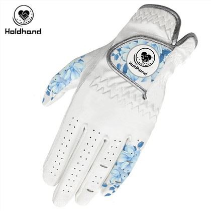 Módny vzor z pávieho peria Golfové rukavice Cabretta z PU kože na mieru